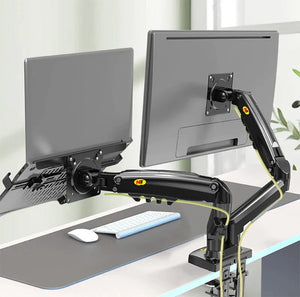 NB F160 Dual-Screen Monitor Stand with Adjustable Arm