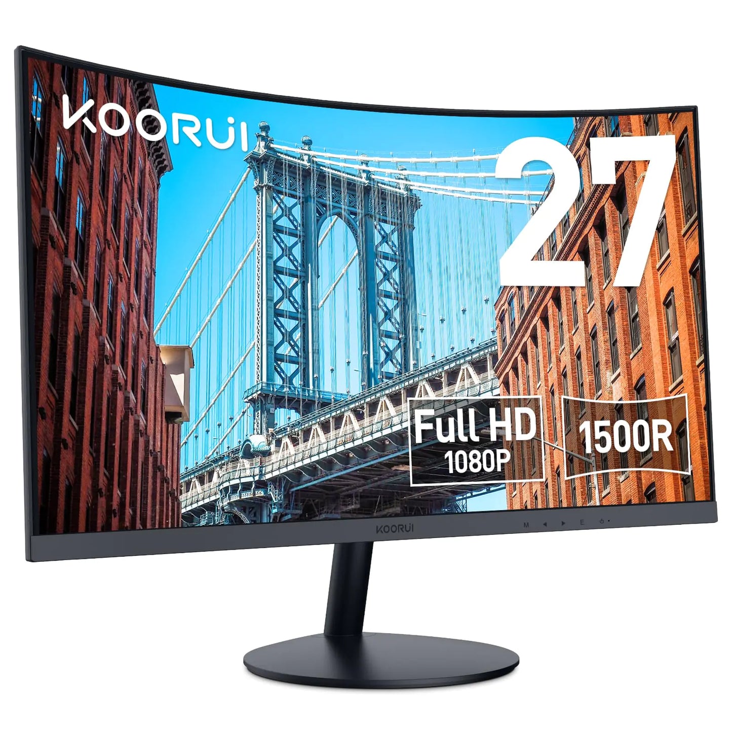 KOORUI 27 inch Curved Computer Monitor