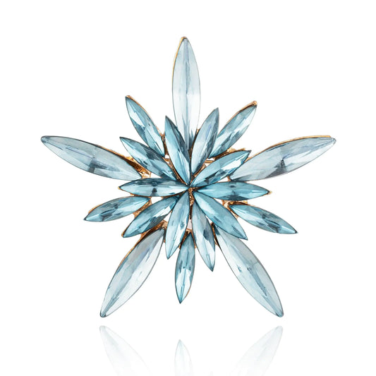 XGALBLA Snowflake Brooch Rhinestone Brooch Pins