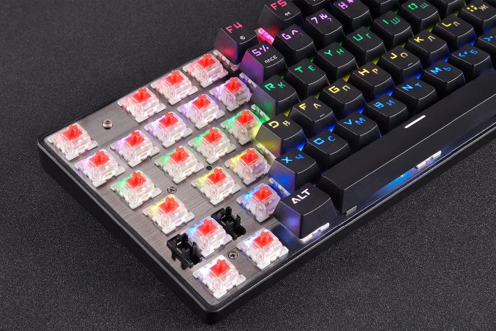 Dual Language Mechanical Blue Switch Keyboard CK104