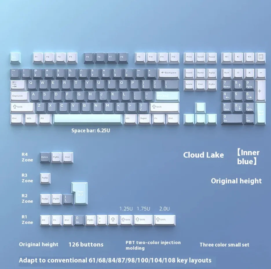 Dual-Tone Mechanical Keyboard Keycap Set