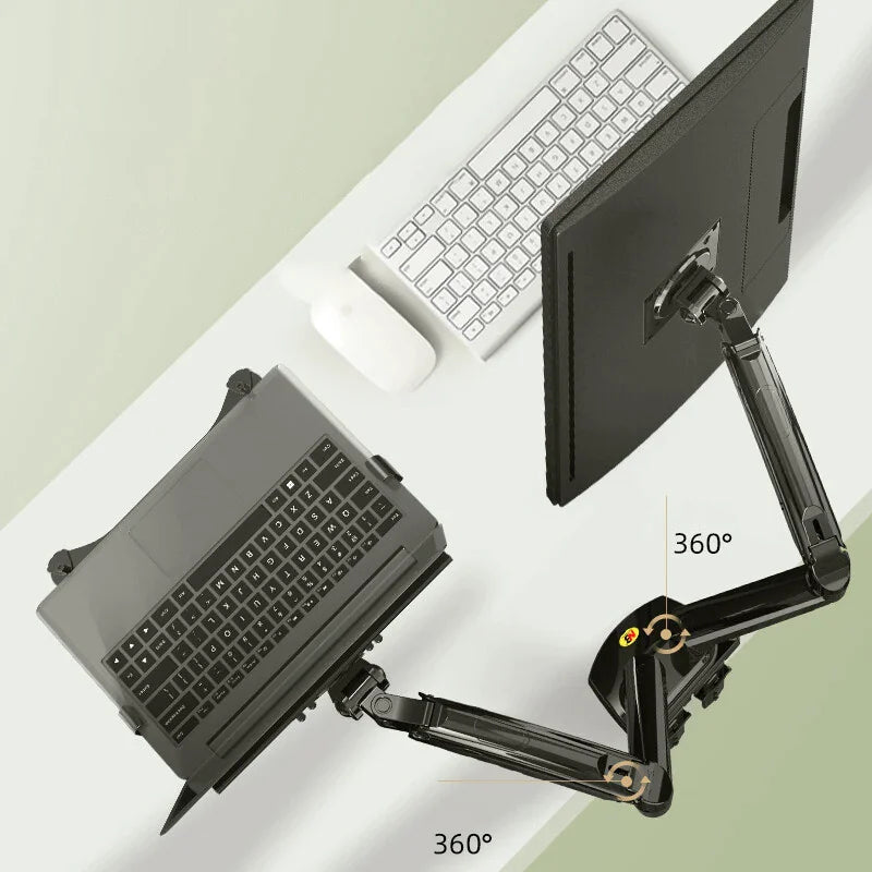 NB F160 Dual-Screen Monitor Stand with Adjustable Arm