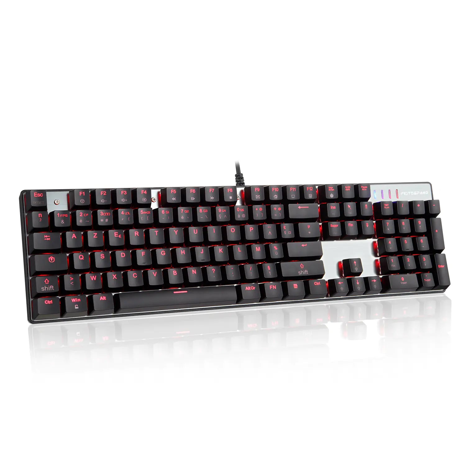 Dual Language Mechanical Blue Switch Keyboard CK104