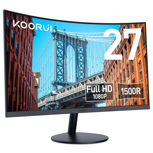 KOORUI 27 inch Curved Computer Monitor